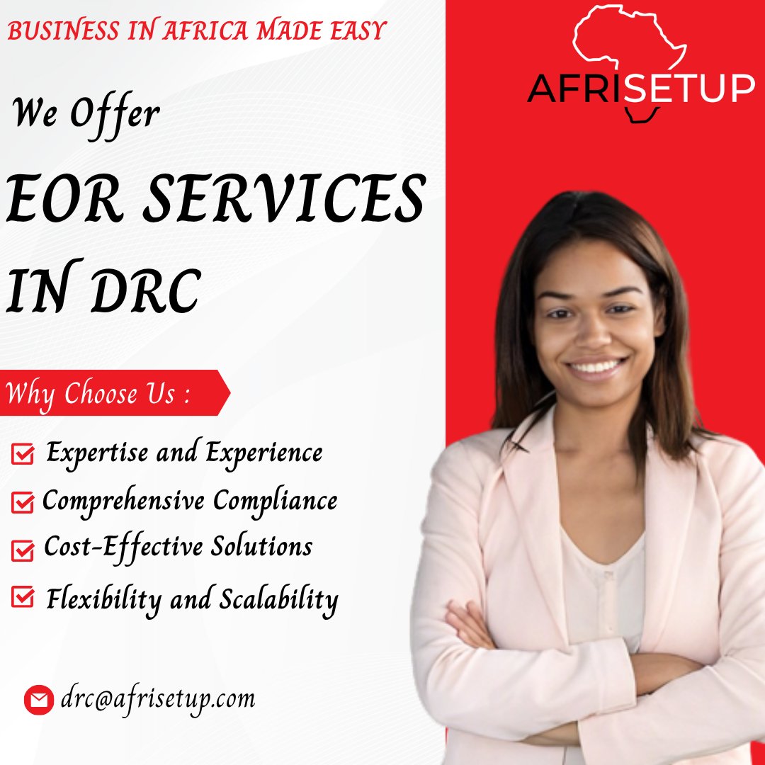 afrisetup's tweet photo. An Employer of Record allows organizations to hire employees in the DRC without setting up a local legal entity.
Learn more👉https://t.co/v33v2aIiuC
#EmployerOfRecord #DRCEOR #DRC #Congo #HiringInDRC #BusinessInDRC #GlobalHiring #AfricaBusiness #ForeignInvestors https://t.co/pgdyfILkkX