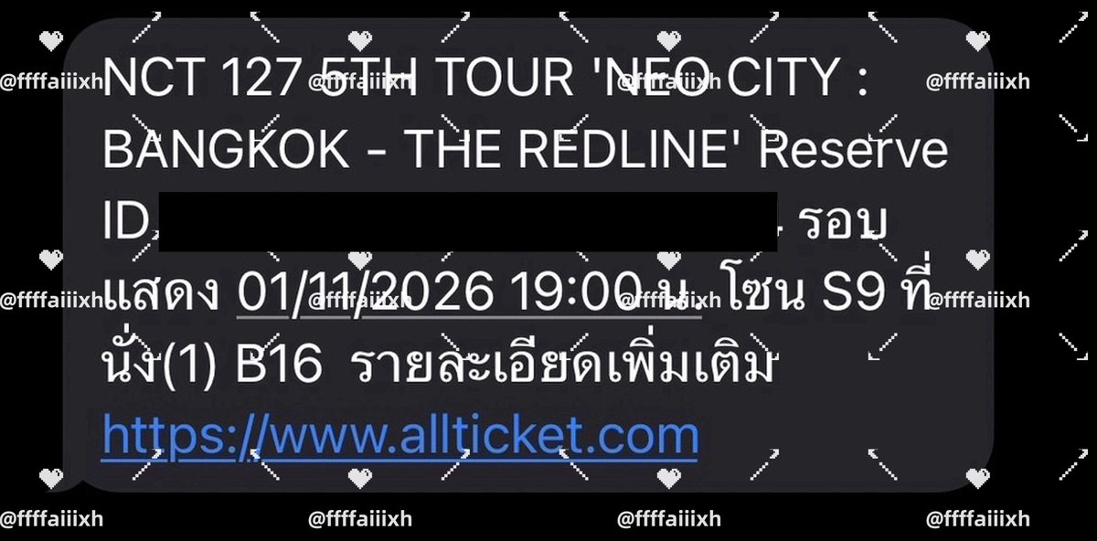 fffaiiixh's tweet photo. *รีทวิต* แจก 127 บาท 2 คน 
( ถ้าเค้าปล่อยบัตรออกได้)

วันอาทิตย์ ที่ 1 โซน S9
- บัตร  5,900 ปล่อย 5,400 
(มัดจำ 2,000 )
- นัดรับหน้าคอน หรือตามbts , mrt ได้คับ
#NCT127_5TH_NEOCITY_THE_REDLINE
#NCT127_5TH_NEOCITY_BANGKOK_THE_REDLINE
#THE_REDLINE_BANGKOK https://t.co/P4LDEA5tGQ