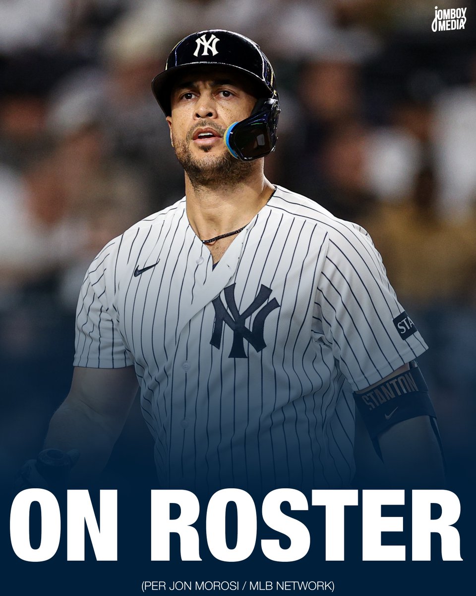 TalkinYanks's tweet photo. Giancarlo Stanton IS on the Yankees Wild Card roster, per @jonmorosi 

He last played in an MLB game on April 24th https://t.co/kEjLZkfgdg