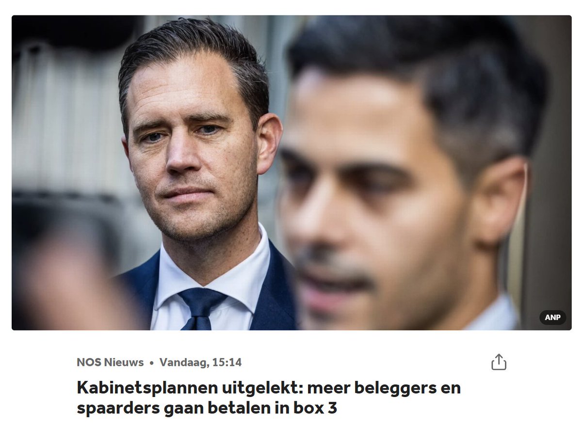 BartBurggraaf's tweet photo. Een vrijstelling van 1000 euro in box 3 betekent dat iedereen die een klein beetje spaargeld heeft belasting op 'vermogen' gaat betalen. Onacceptabel. Daarbij gaat de limiet op lenen uit BV naar 100K, waardoor ook mensen met een holding de zullen sjaak zijn. 

Lekker bezig VVD https://t.co/tjKqfJaDii