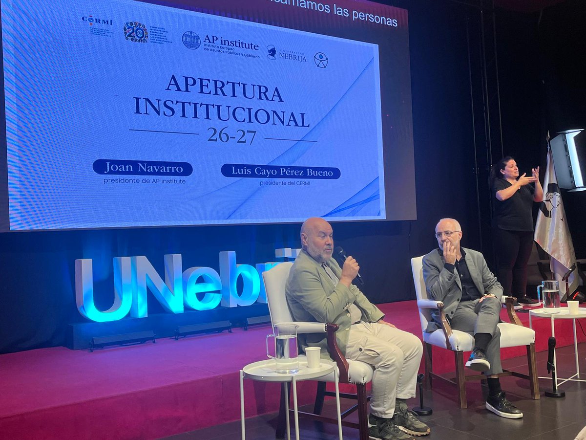 albertoreyero's tweet photo. Esta mañana junto a @es_empatia  he asistido a la jornada de AP Institute y @Cermi_Estatal  en la Universidad Nebrija.
Me quedo con dos ideas que compartieron, entre otros, @luiscayoperez , @attitudefr_go , Reyes Zárate y Joan Navarro:
Una sociedad civil organizada es imprescindible para impulsar cambios normativos y sociales. Y la incidencia necesita cada vez mayor profesionalización.
Buenas reflexiones y buenos encuentros.