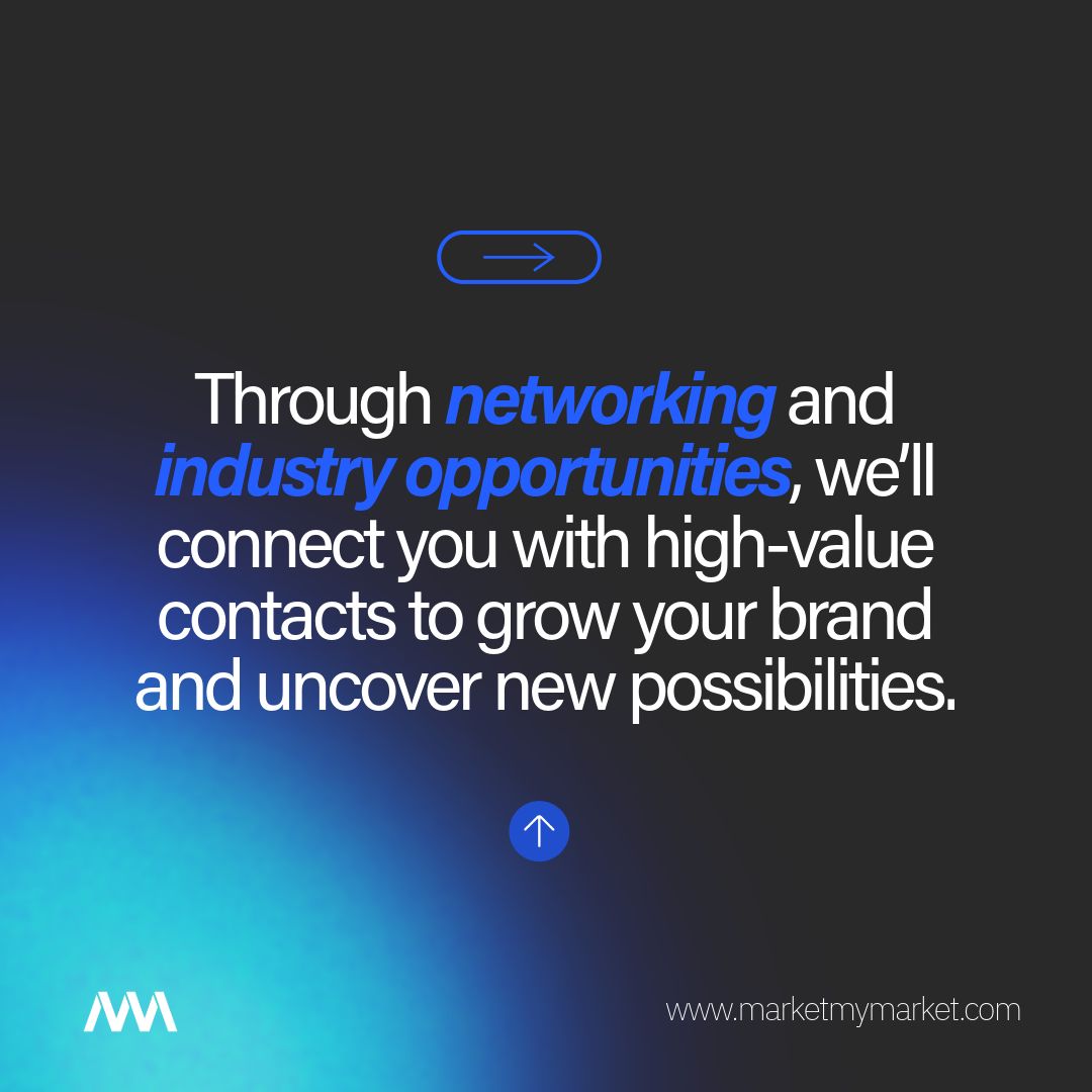 marketmymarket's tweet photo. 🤝 The right introduction can lead to a new partnership, referral source, speaking opportunity, or business relationship.

We help clients stay visible within the industries and communities that matter to their growth.

Call (800) 997-7336
#SEO #GrowYourBusiness #DigitalMarketing https://t.co/SJnz0BwR8O