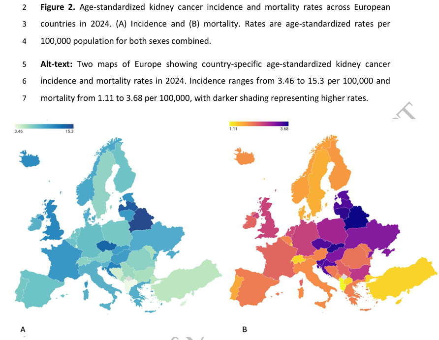 NDTsocial's tweet photo. European epidemiology of kidney cancer

https://t.co/sfRP0Tbk3I https://t.co/j4QuG2tTLP