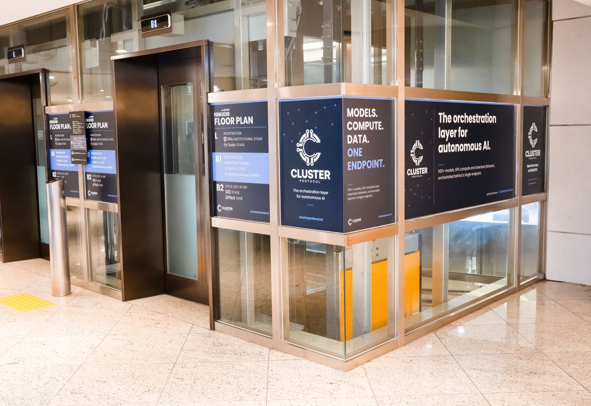 OpenProtocolFND's tweet photo. Walkerhill is wearing blue this week.

Cluster is officially at KBW2026 with @Official_Upbit. 

Once you're at Walkerhill, spot us at the main elevators before you do anything else. Two days, thousands of builders, and we're the first thing you see on the way to the floor.

Take a photo with the logos, tag us, and share your KBW moment. The best ones get reposted. 🫰

Let's build, Seoul.
