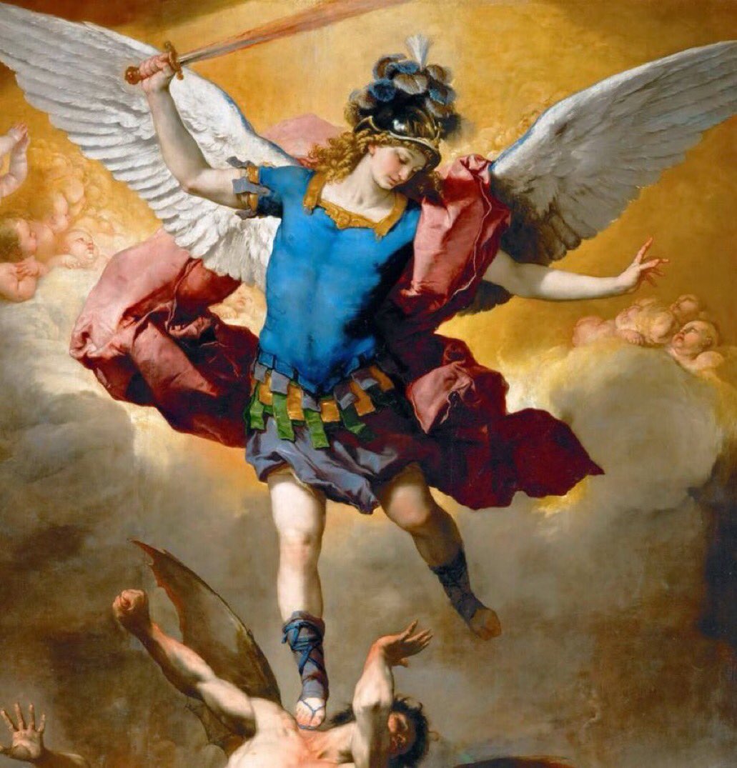 Santa_Palabra's tweet photo. El Arcángel Miguel, príncipe de la milicia celestial, es nuestro protector contra las acciones del demonio, contra sus trampas y contra sus tentaciones. https://t.co/PaN2rSbMFn