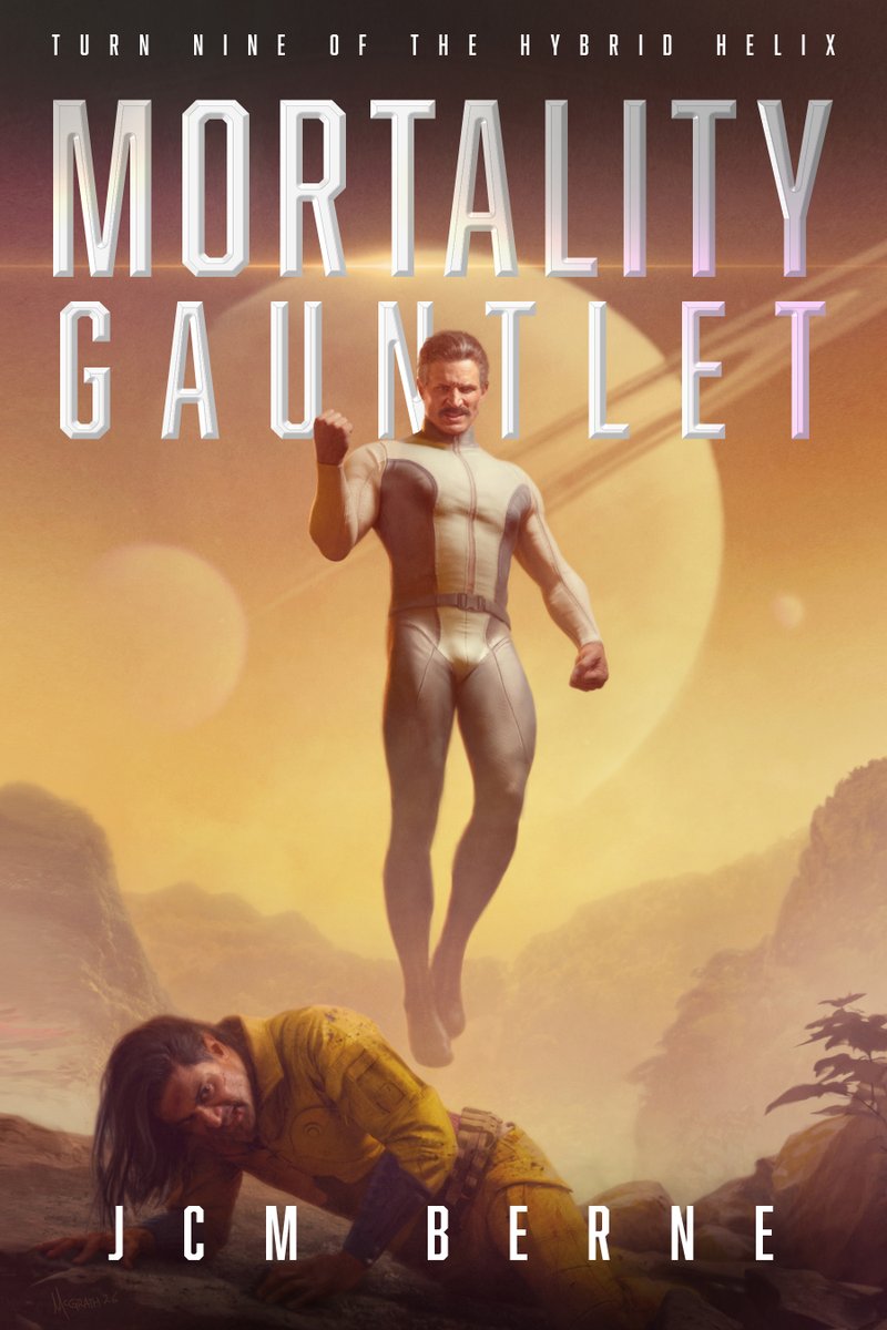 LordTBR_FFA's tweet photo. COVER REVEAL

Mortality Gauntlet (Turn Nine of The Hybrid Helix) by @JoeBerne1 

Art by @cmcgrath72 

Release Date: October 20th, 2026
Audio coming soon!

ARCs available soon! 
DM or email jcmberne@gmail.com for an ARC!

Link to pre-order ebook:
https://t.co/pNj08YVS2o https://t.co/HNB4rOB4oJ