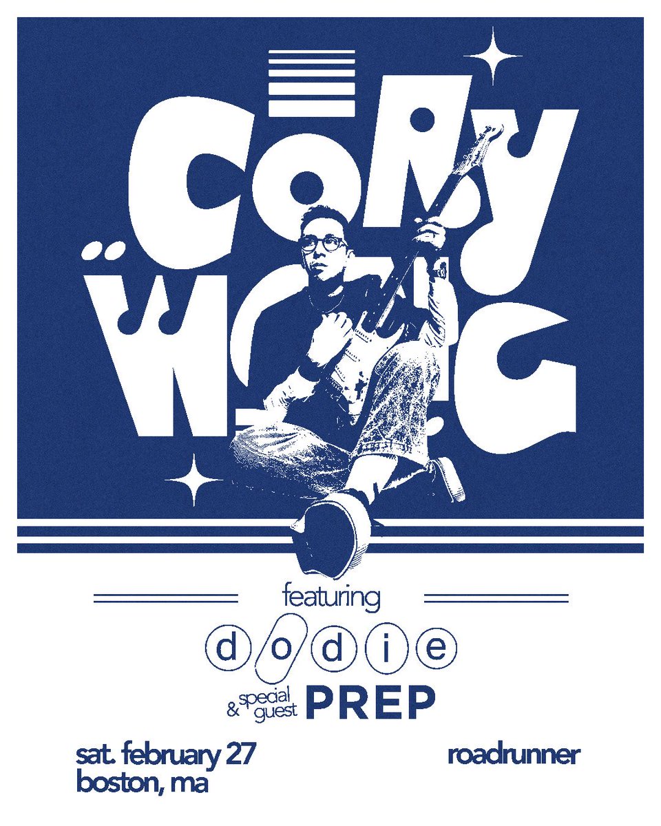 roadrunnerbos's tweet photo. JUST ANNOUNCED: Cory Wong plays Roadrunner on Saturday, February 27 with dodie and PREP! Tickets on sale this Friday, October 2 at 10am🎫🎫>>> https://t.co/4ne7cEe8t9 https://t.co/8uTfDbiebz