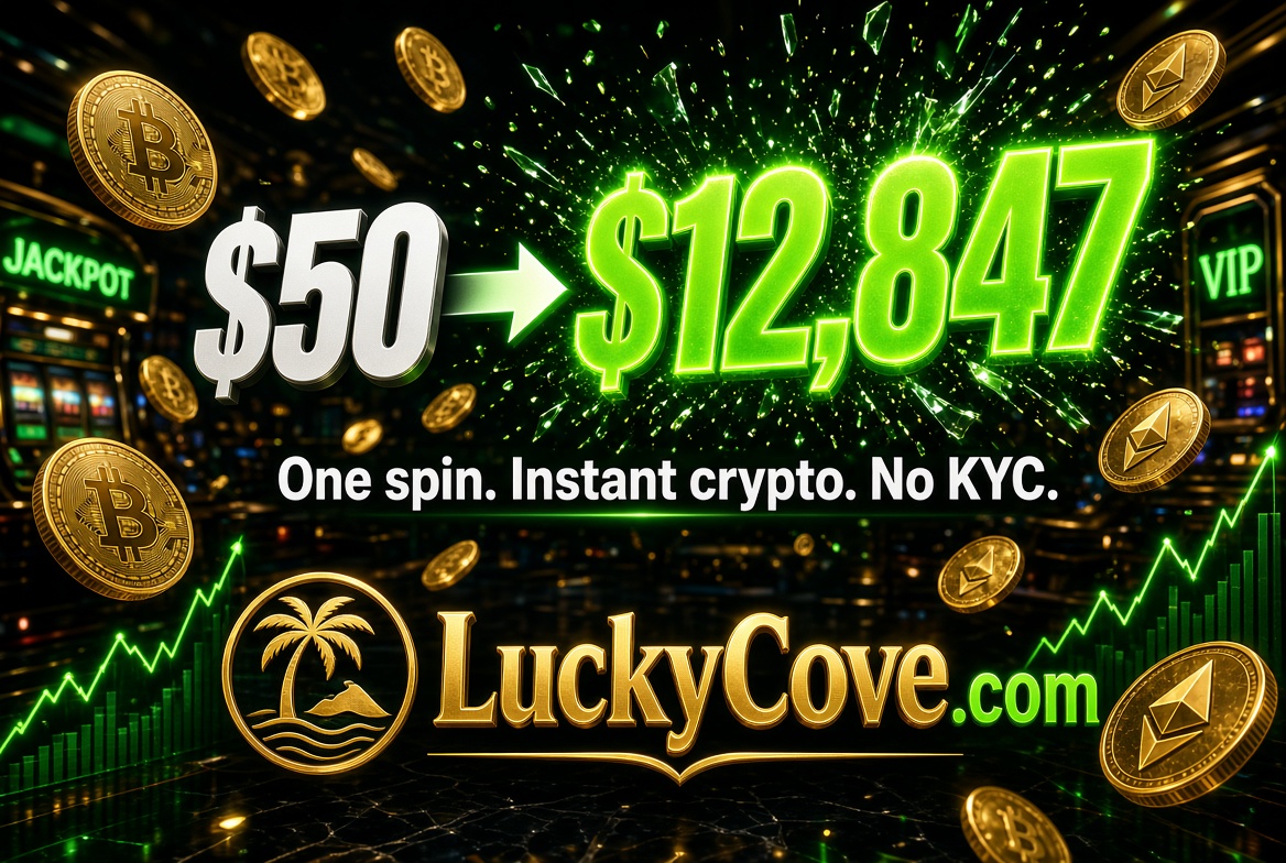 luckcoveslots's tweet photo. Play Now at https://t.co/gpxU5hxdDd – Instant Crypto Deposits
 
#LuckyCove #CryptoCasino #100xWin #BitcoinGambling #NoKYC #FreeSpins #MoonshotWins #BTCJackpot #ClickAndWin #LuckyCoveCasino https://t.co/JYYsShKBEO