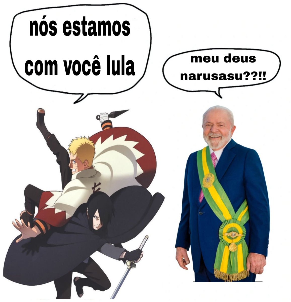 jbsasu's tweet photo. narusasu estão com @LulaOficial https://t.co/i8JbpDRE3C