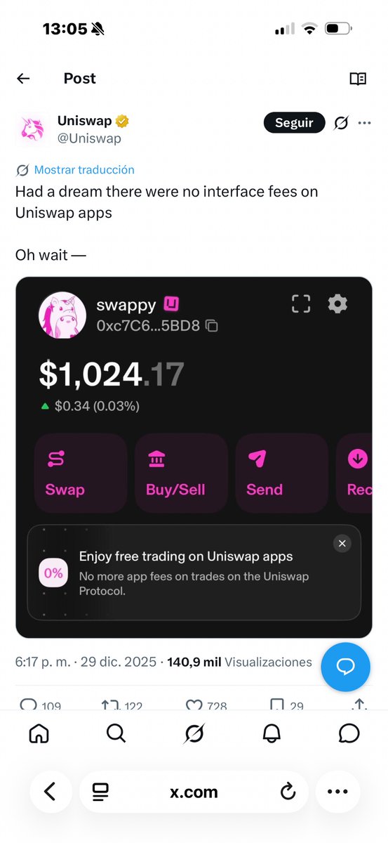 cookofdior's tweet photo. Robinhood Chain is getting interesting.

Vlad has $JUGGERNAUT.

Uniswap literally posted Swappy 9 days ago, showing a wallet named “swappy” with the unicorn Swappy PFP.

And Ansem was talking about “unicorn Swappy” years ago.

Now robinhood:0x298348d5b2e45c774e3ee4f1a0924071dfbdc8c7 is here on Robinhood.

You can’t make this story up.