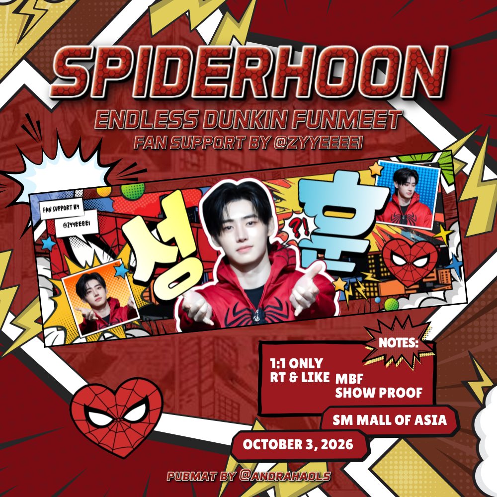 zyyeeeei's tweet photo. ENHYPEN DUNKIN FANMEET FREEBIES
— fan support by @zyyeeeei 

SPIDERHOON HAND BANNER

𐙚 like and rt
𐙚 1:1 ratio
𐙚 limited qty
𐙚 location: TBA

#DunkinPH_ENDLESS #ENDLESSFunMeet #ENHYPEN #SUNGHOON https://t.co/CTNmxLlXOE