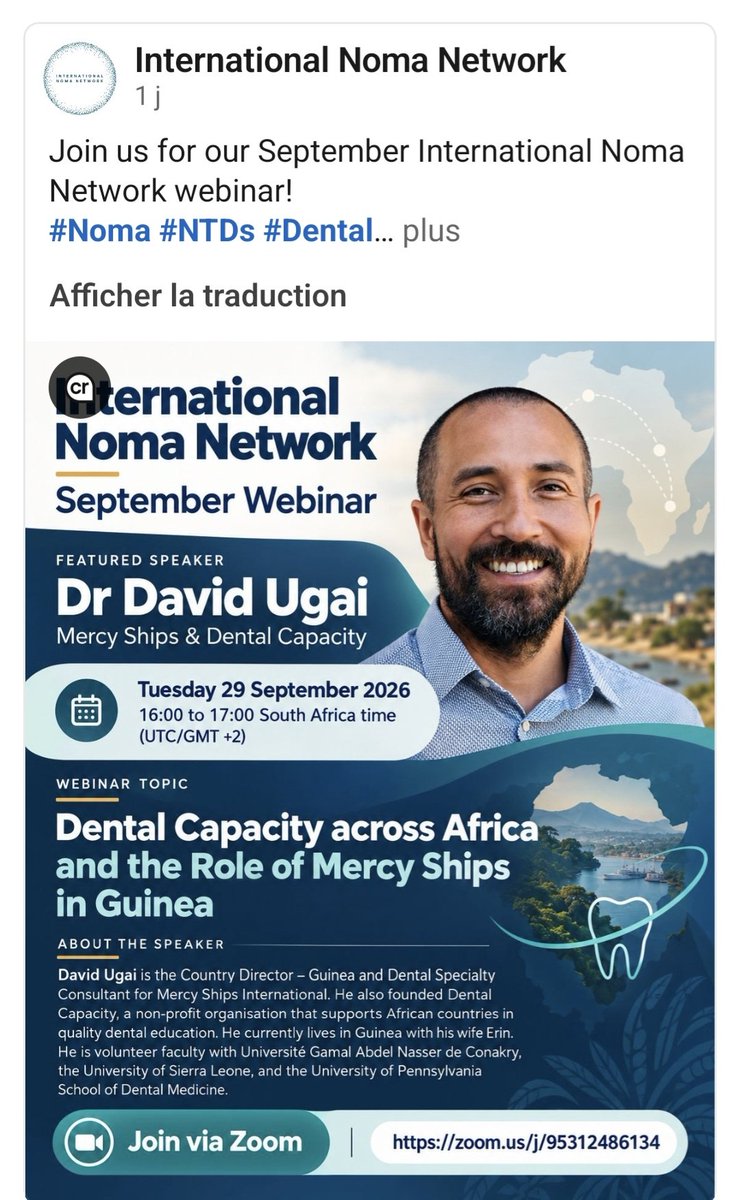 LBerrezouga's tweet photo. Happening NOW 
Noma Network 
Prof. David Ugai https://t.co/Dum3pV1aiQ