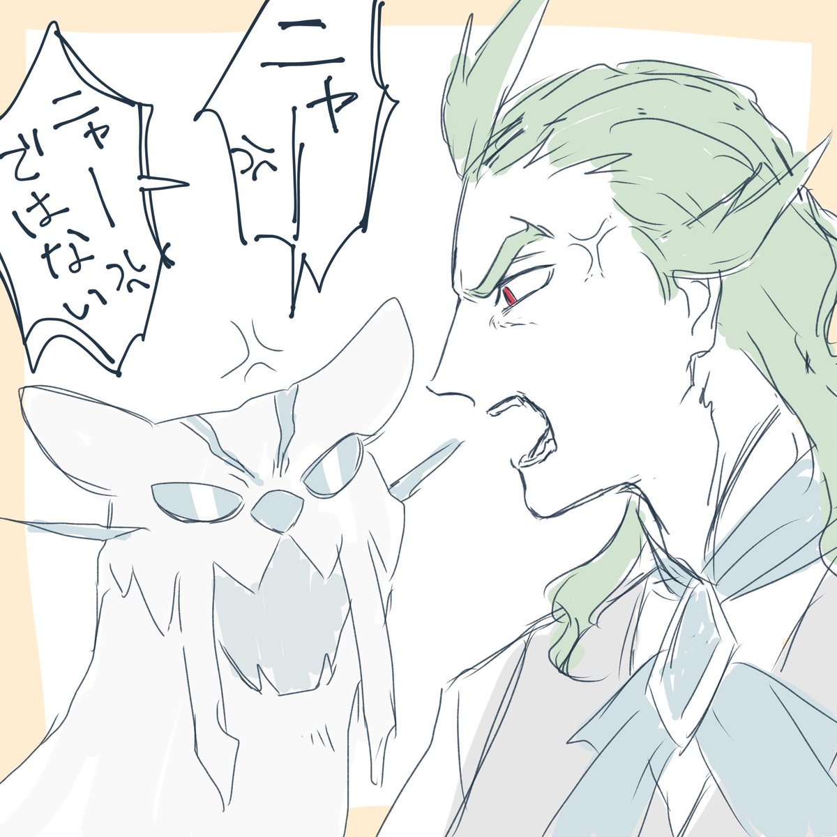 kainekogakawaii's tweet photo. すみません、パオジアンもそれと口喧嘩するゲーチス様も可愛すぎて描いてしまいました🙏
（問題あったら消します！🙇‍♀️） https://t.co/zudEQOESwu