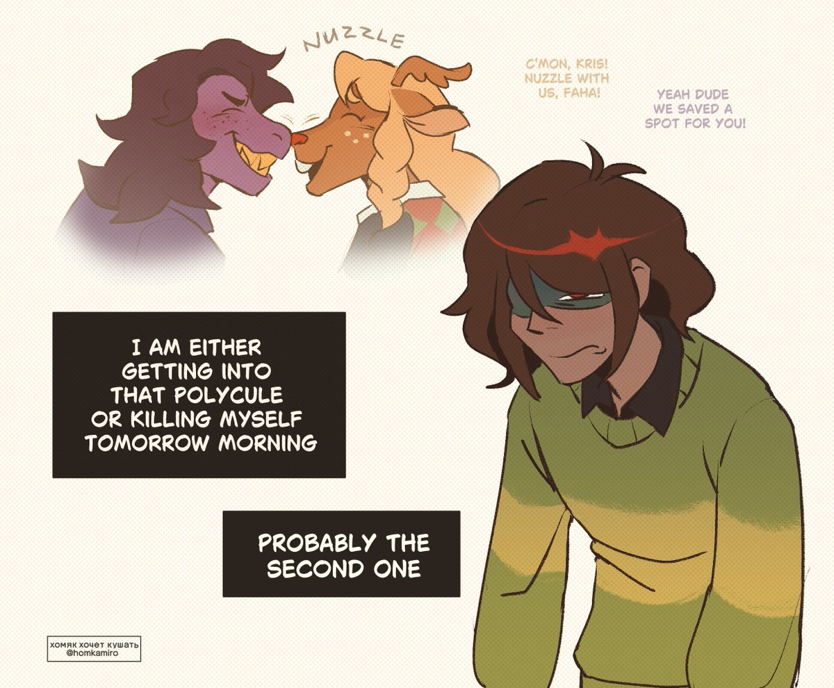 homkamiro6291's tweet photo. i wouldn't survive til chapter 6 as kris deltarune tbh 

#deltarune https://t.co/WNv8vRr0te