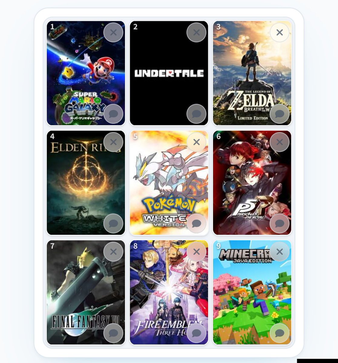 s_sucroy's tweet photo. @faaaarouuk @youcefbot J'ai pas trop réfléchi mais si y avait une case en plus y aurait smash ultimate ou même sekiro https://t.co/hVnLLXjOts
