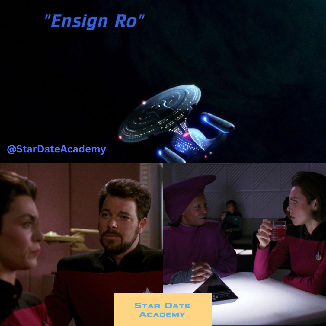 StarDateAcademy's tweet photo. On This Stardate:
1991- Ensign Ro TNG S5E3 #StarTrekTNG
1996- The Ship DS9 S5E2
1998- Shadows and Symbols DS9 S7E2 #StarTrekDS9
2021- wej Duj LD S2E9 #StarTrekLowerDecks https://t.co/g7LeKMzLm2