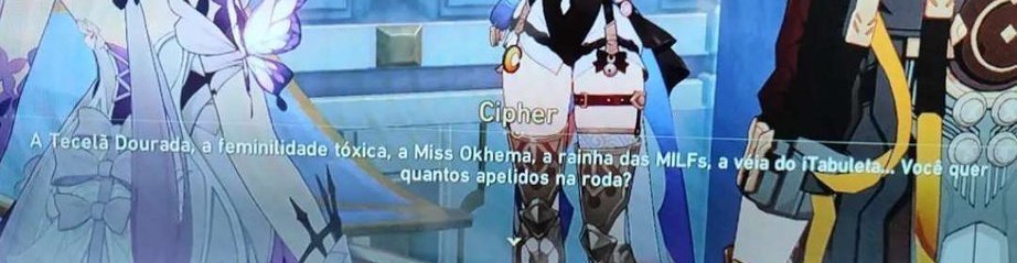 loneliris's tweet photo. Reminder that cipher canonically calls aglaea "queen of MILFs" in portuguese https://t.co/TRprl2h2Df