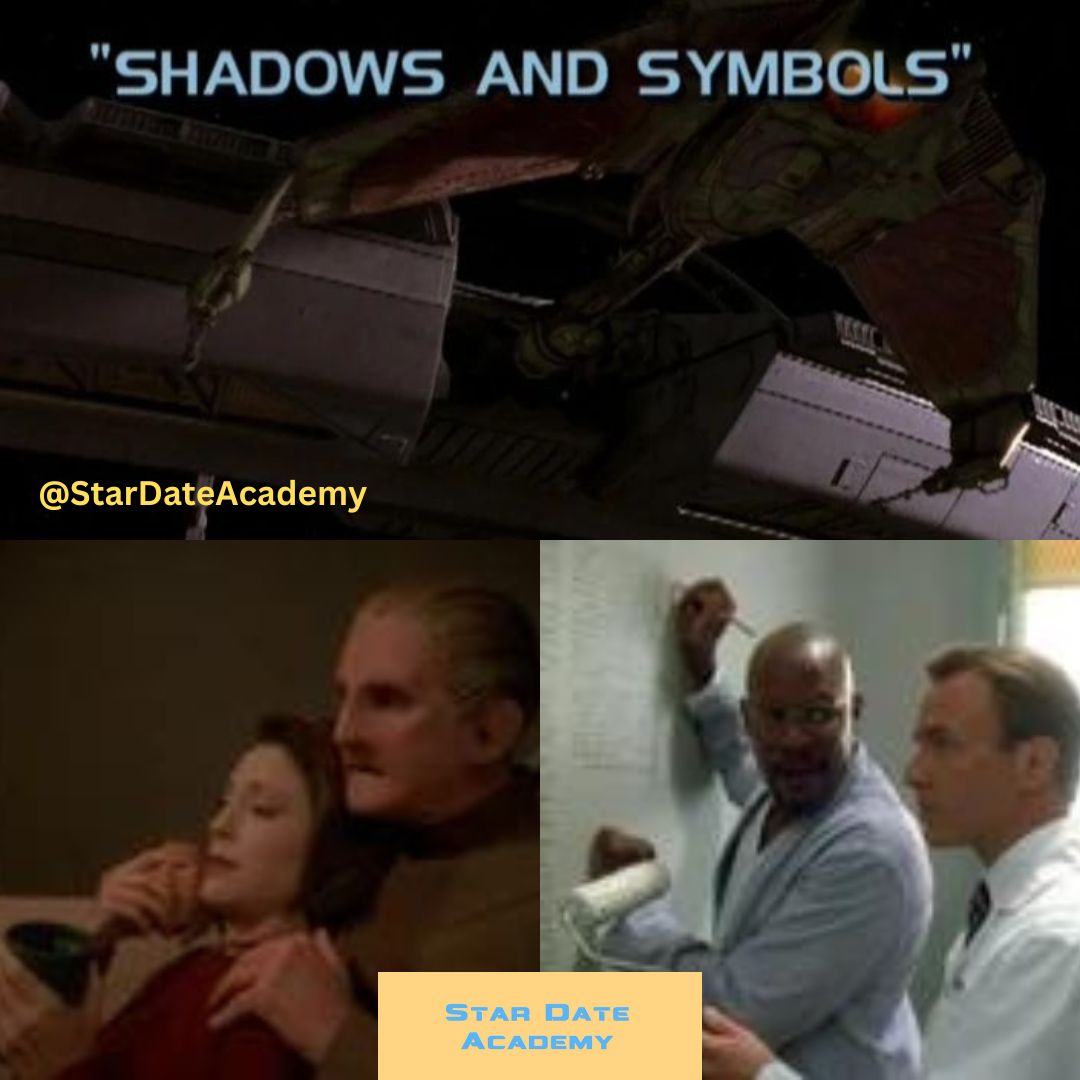 StarDateAcademy's tweet photo. On This Stardate:
1991- Ensign Ro TNG S5E3 #StarTrekTNG
1996- The Ship DS9 S5E2
1998- Shadows and Symbols DS9 S7E2 #StarTrekDS9
2021- wej Duj LD S2E9 #StarTrekLowerDecks https://t.co/g7LeKMzLm2