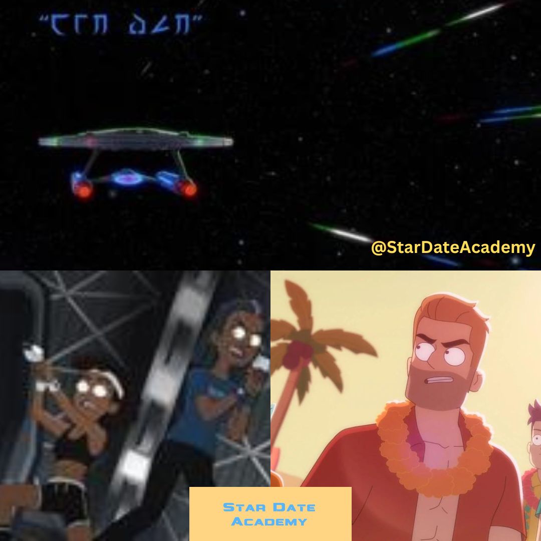 StarDateAcademy's tweet photo. On This Stardate:
1991- Ensign Ro TNG S5E3 #StarTrekTNG
1996- The Ship DS9 S5E2
1998- Shadows and Symbols DS9 S7E2 #StarTrekDS9
2021- wej Duj LD S2E9 #StarTrekLowerDecks https://t.co/g7LeKMzLm2