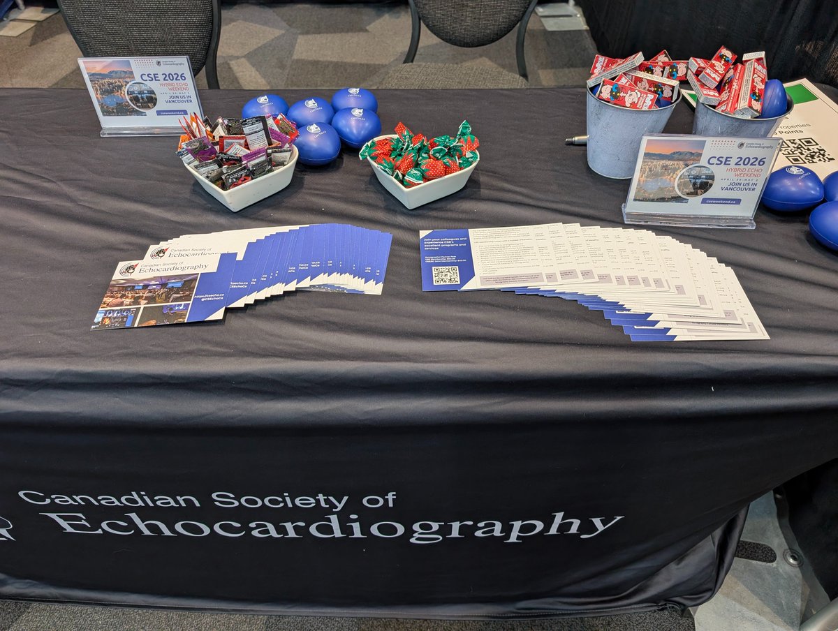 CSEchoCa's tweet photo. CSE was thrilled to attend #SonoCon2026 in Calgary this past weekend! Our booth, championed by Kenneth Szeto, was a great success and a wonderful opportunity to connect with the sonography community.
We’re proud to support CSE and continue strengthening our partnership with @SonographyCNDA. 🫀