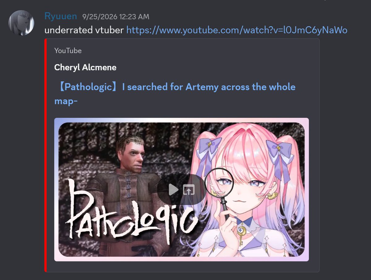 Acekingse's tweet photo. @CherylAlcmene lord how it hurts when you open your heart to a vtuber and they are unexpectedly cruel :D https://t.co/xauZRkiWwc