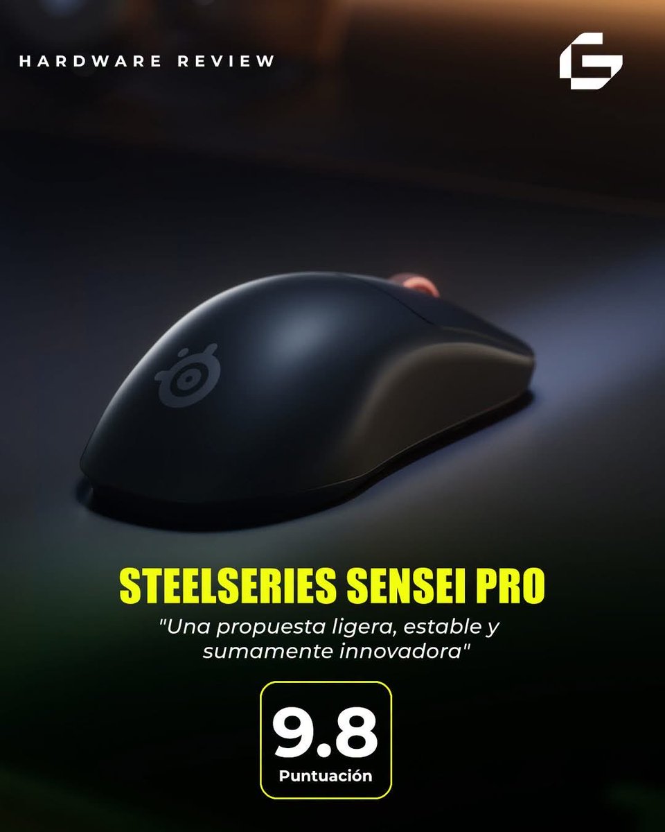 G4mersRD's tweet photo. 🚀Review: SteelSeries Sensei Pro. Enlace: https://t.co/lSt7jJ1eOR #steelseries https://t.co/AZCTvtFxim