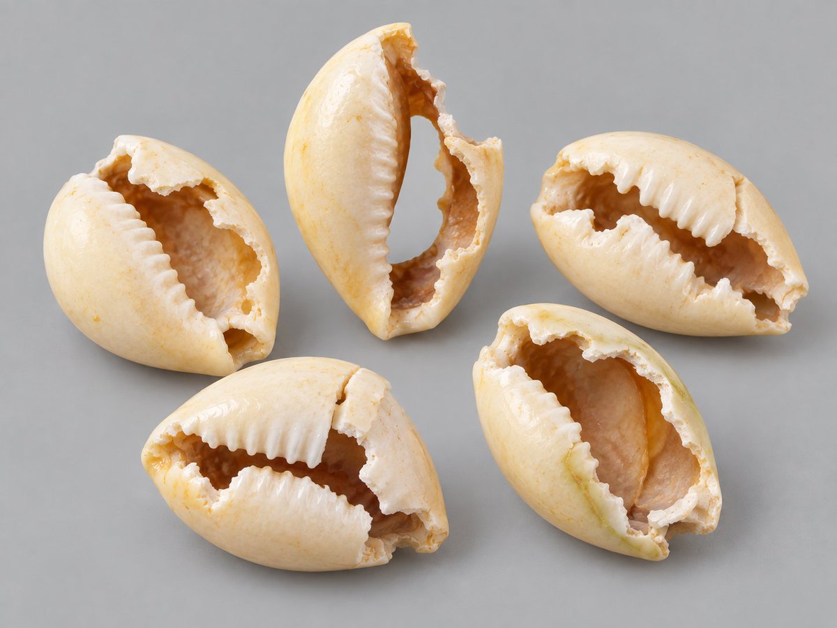 authoramish's tweet photo. That is when currency emerged.

In India, some of the earliest forms of exchange involved cowrie shells—small, durable and easily recognisable.

And smaller still was the phooti kaudi:
a broken cowrie shell. 
4/18 https://t.co/rLzkJ6J80P
