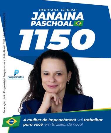 JanainaDoBrasil's tweet photo. Amados! Estamos na reta final, você que pegou um santinho meu, um pequeno cartão, um adesivo, uma faixa… este é o momento de expor e entregar. As análises dos tais “especialistas” estão ruins para mim, a disputa será voto a voto. Se vocês entendem que eu serei útil no Congresso Nacional, são apenas 5 dias para convencer outras pessoas a votarem no 1150. Eu falo com muita honestidade, estou feliz na Câmara Municipal, minha vida está toda organizada em São Paulo, mas algo me diz que serei necessária em Brasília, por isso coloquei meu nome à disposição. Nas ruas, as pessoas tem sido muito acolhedoras e respeitosas comigo. Eu agradeço cada abraço, cada diálogo, todas as indagações, mas tenho sentido que preferem votar em opções mais barulhentas, naqueles que sabem fazer bons cortes, que criam as intrigas para engajar. Com o máximo respeito, ser parlamentar não tem nada a ver com ser influencer. Por isso, peço, não deixem nenhum papelzinho com o 1150 no fundo da bolsa. Entregue aos conhecidos, coloque sob as portas dos vizinhos, nas caixinhas de correspondência. A hora é agora! Se você acredita que posso ajudar, vote e convença a votar no 1150. Segue o santinho digital, para a turma do ZAP. Deixo aqui meu muito obrigada!