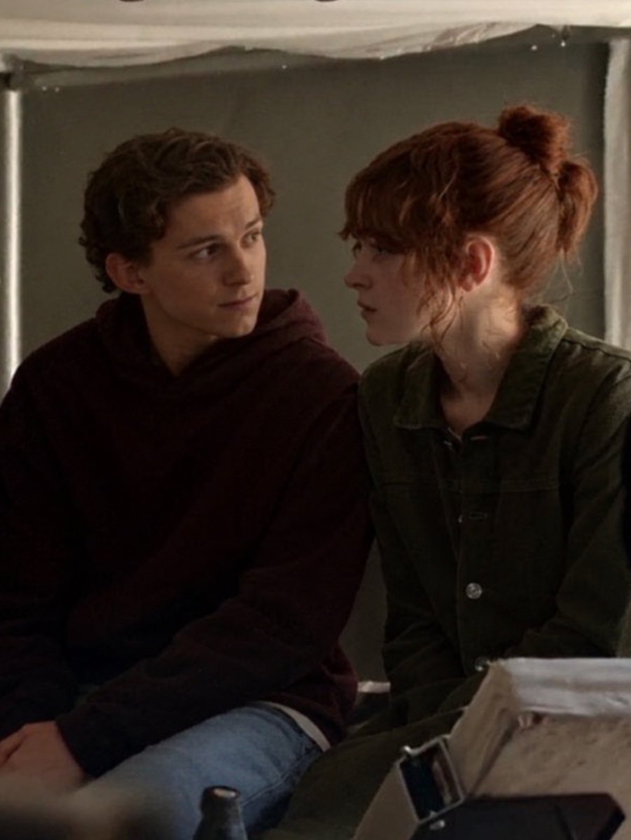 CaringtonPapers's tweet photo. Tom Holland and Sadie Sink behind the scenes for their one-on-one scene in ‘Spider-Man: Brand New Day’. https://t.co/e7g1WzLw8K