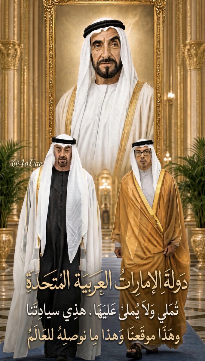 4oUae's tweet photo. 🖊️ إلى العالم أجمع: دولة الإمارات العربية المتحدة 🇦🇪 

▫️دولةٌ ذات سيادةٍ كاملةٍ غير منقوصة.. نُملي قراراتنا بأنفسنا، ونرسم سياساتنا وفق مصالح شعبنا وأمن أرضنا وكرامة وطننا.

▪️لا يُملى علينا قرار، ولا تُفرض علينا وصاية، ولا نقبل أن 
يكون مصيرنا في يد غير يدنا.. نقرر ونمضي، نبني ولا نهدم.

▫️نمدّ يد السلام والتعاون لكل من يحترم سيادتنا، ونقف شامخين أمام كل من يظن أن الإمارات تُساوم أو تُستأذن.

▫️سيادتنا ليست شعاراً يُرفع في المناسبات، بل حقيقة نعيشها كل يوم: في قراراتنا، في علاقاتنا، في دفاعنا عن أرضنا وحقوقنا، وفي رفضنا لأي احتلال أو إملاء أو تدخل.

▫️الإمارات ليست دولة تُدار من الخارج…
تُدار بعزيمة أبنائها وحكمة قيادتها وثقة شعبها.

🇦🇪 هذا عهدنا.. وهذا موقفنا.. وهذا ما نوصله للعالم.