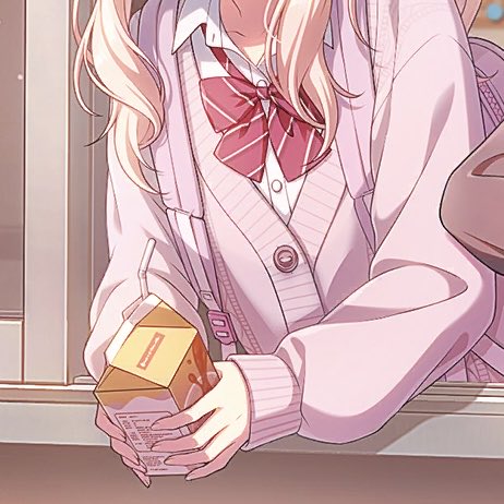 mimikyuno's tweet photo. today’s mizuena crumbs: her outfit is soo mizukicore in the untrained and she even has wavy hair like mizuki and in the trained card there’s an open carton of ice tea which is what mizuki usually buys from the school’s vending machine so basically. wives are merging, https://t.co/rnecdHSwzt