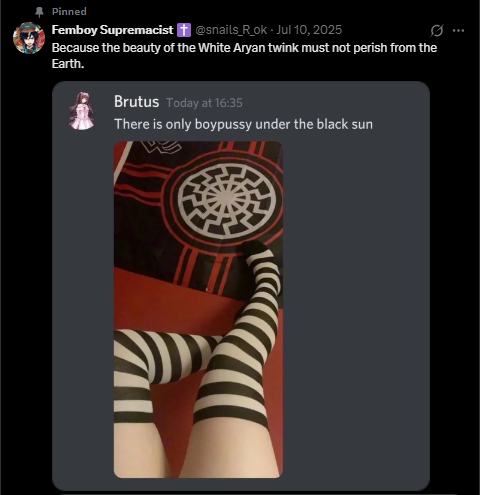 maripocel's tweet photo. femboys accuse trans people of being groomers as if 'femboy culture' is anything but sissies in a gross sex cult taking on female beauty standards so they can get off to sexually deceiving people. not to mention how many of u bitches r repulsive nazi preds with awful fashion https://t.co/FAIMIBknzL