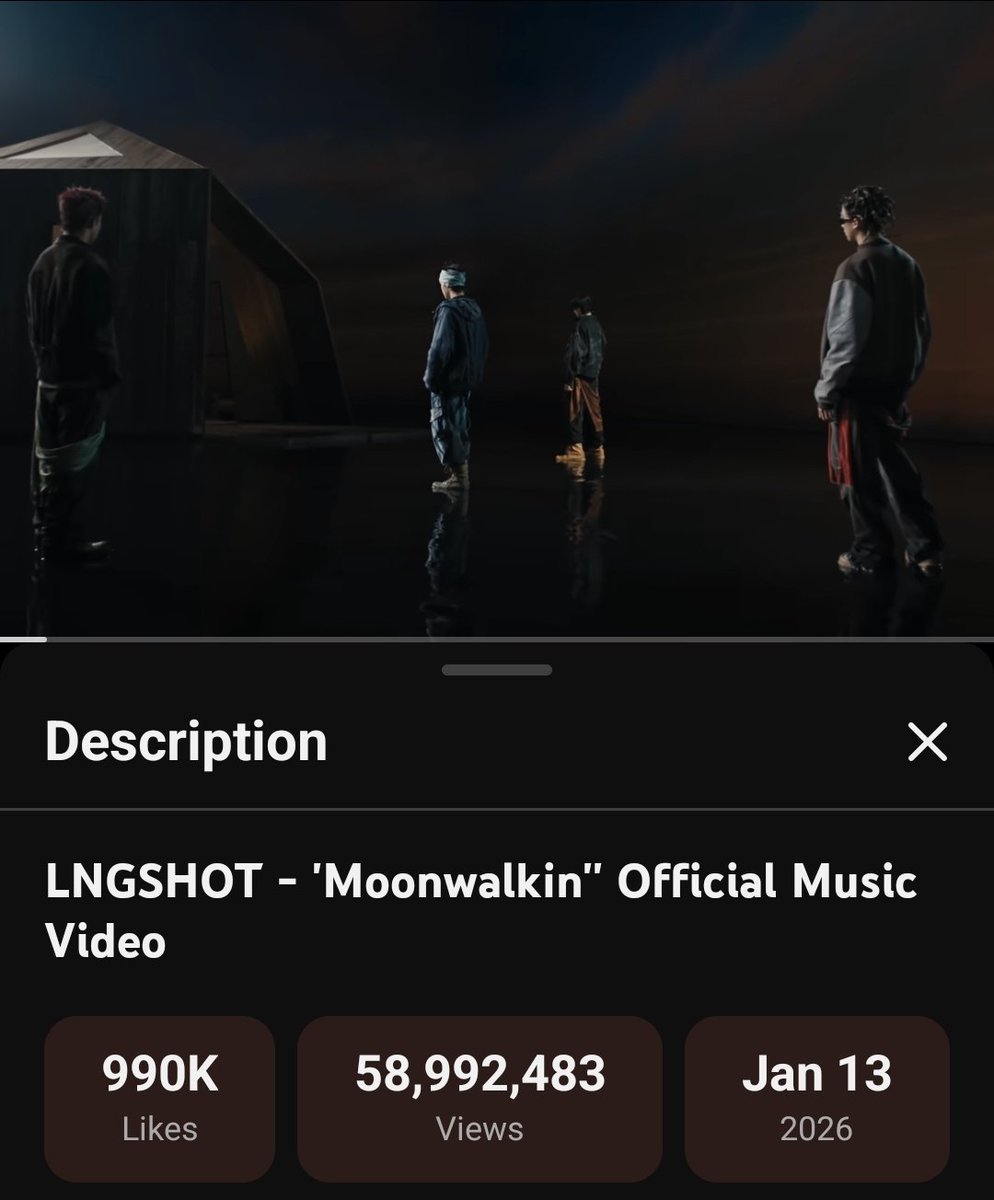faye4sho's tweet photo. MOONWALKIN MV IS 10K LEFT TO 1M LIKES GUYS OMGGG 🥹 https://t.co/xBVosDHozv