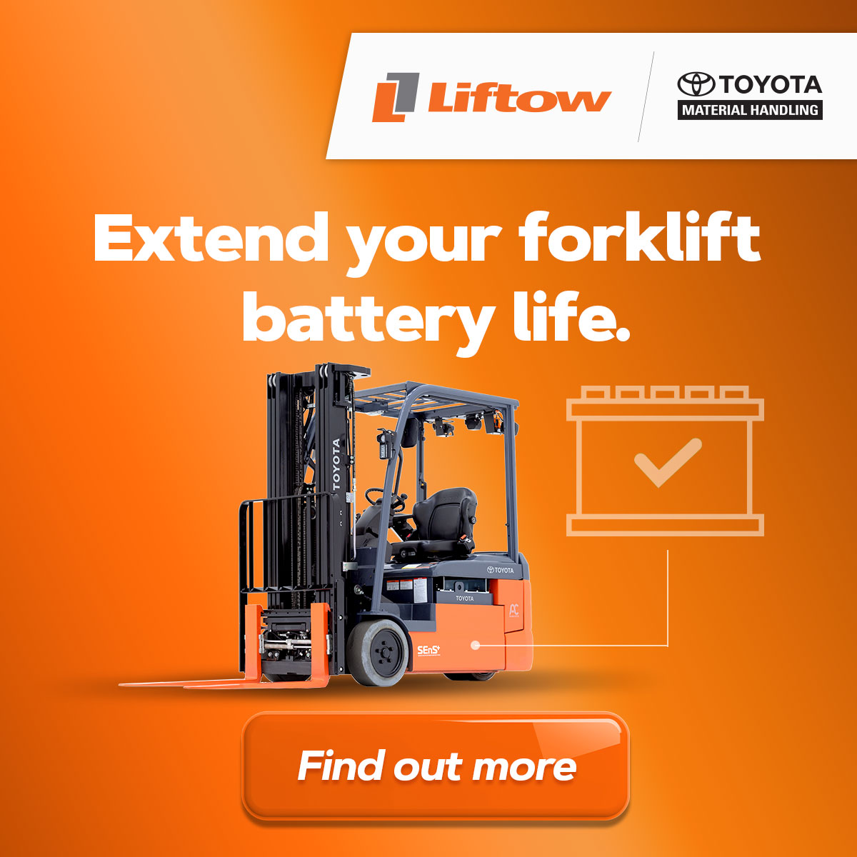 liftow's tweet photo. Extend your forklift battery life. 
- 
Planned maintenance programs for forklift batteries and chargers across all makes and models. 

Get a free quote: 
https://t.co/VFHXaHZJbw
888-319-5720

Liftow —Together, we elevate everything! 

- 
#Liftow #Forklifts #Service https://t.co/dEhdLfrbwj