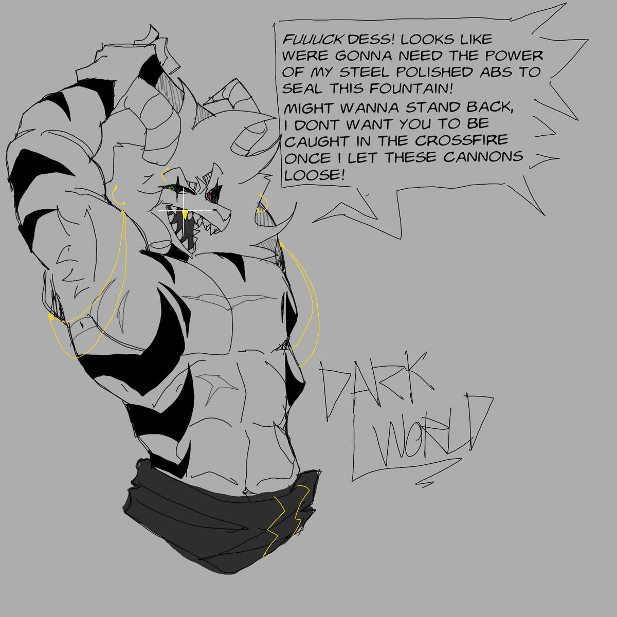 PROFNOODX's tweet photo. Asriel gets a little carried away ✨ https://t.co/lJGGFgelxH
