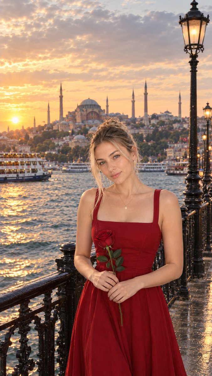 Istanbul Sunset Travel Portrait
