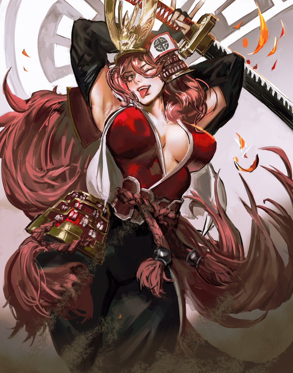 ahelove5427's tweet photo. Red samurai_ fanart https://t.co/QNiAeLrNWn