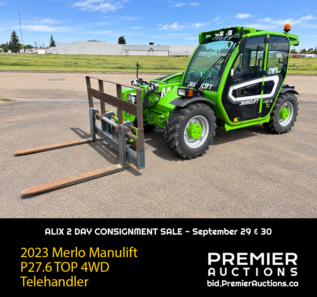 PremierBid's tweet photo. ⏰ LAST CHANCE TO BID! ⏰
 
🕘  LOTS BEGIN CLOSING AT 9AM!

🔥Alix 2 Day Consignment Auction - September 29 &amp; 30
📍Alix, AB

🔗 View the Auction &amp; Bid Online:
https://t.co/NQg8V0aRAS
https://t.co/dlwHh9s6oO

Presented by Premier Auctions. https://t.co/rZdYFsfbD8