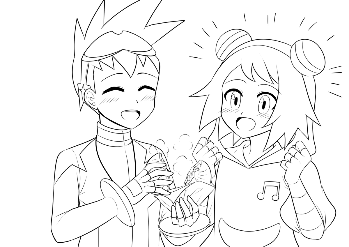 09rune's tweet photo. wip 肉まん分けてあげてる https://t.co/OAm9m3lRPG