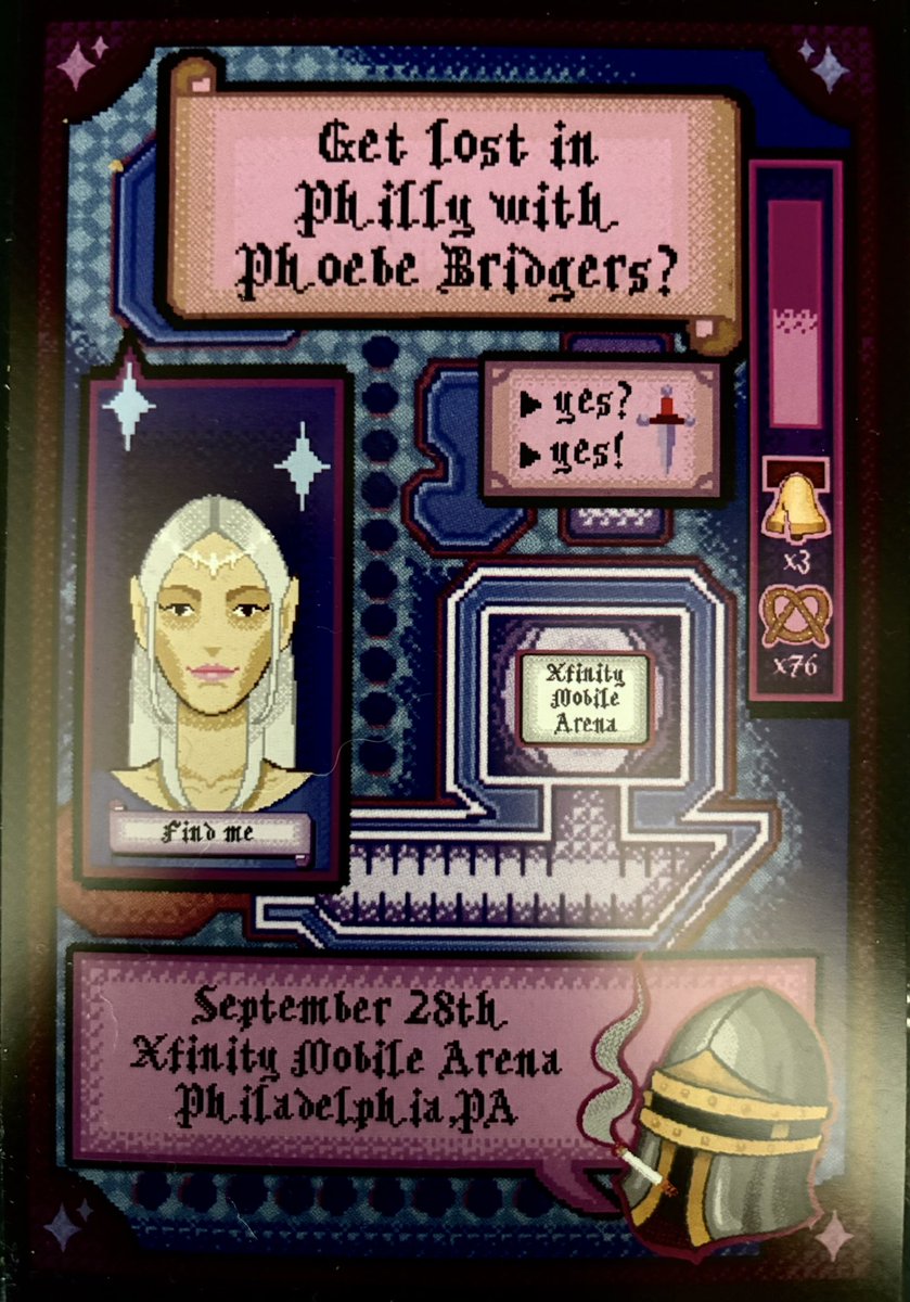 wtvramanda's tweet photo. i saw phoebe bridgers last night and this is my only proof of attendance. what a fucking show 🩵 https://t.co/pp055wdXoZ