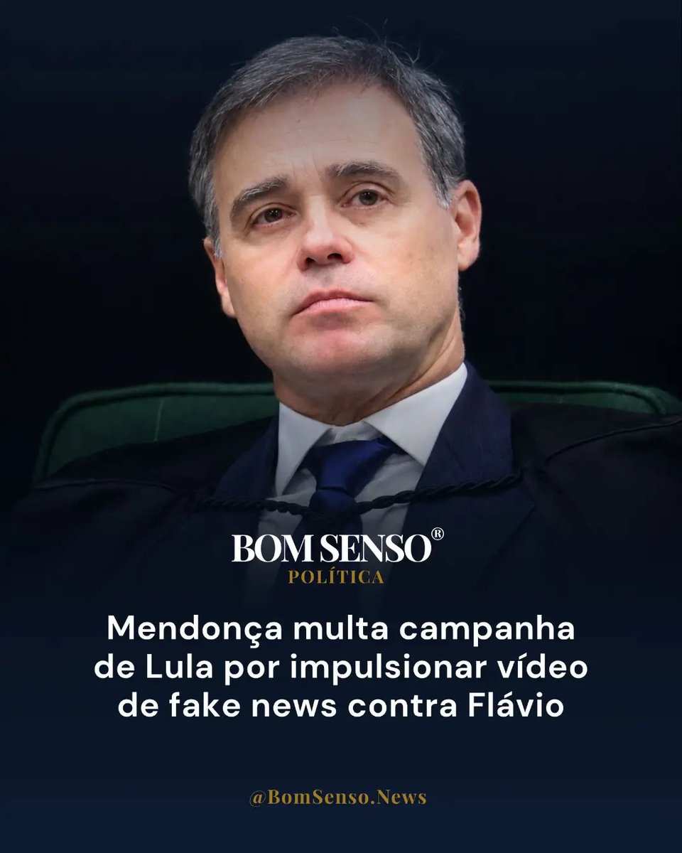 TomRipley22's tweet photo. ANDRÉ MENDONÇA MULTA CAMPANHA DE LULA
Por causa de impulsionamento da fake de N. S. Aparecida
feito na Internet contra Flávio, https://t.co/r3I9rmDnv2