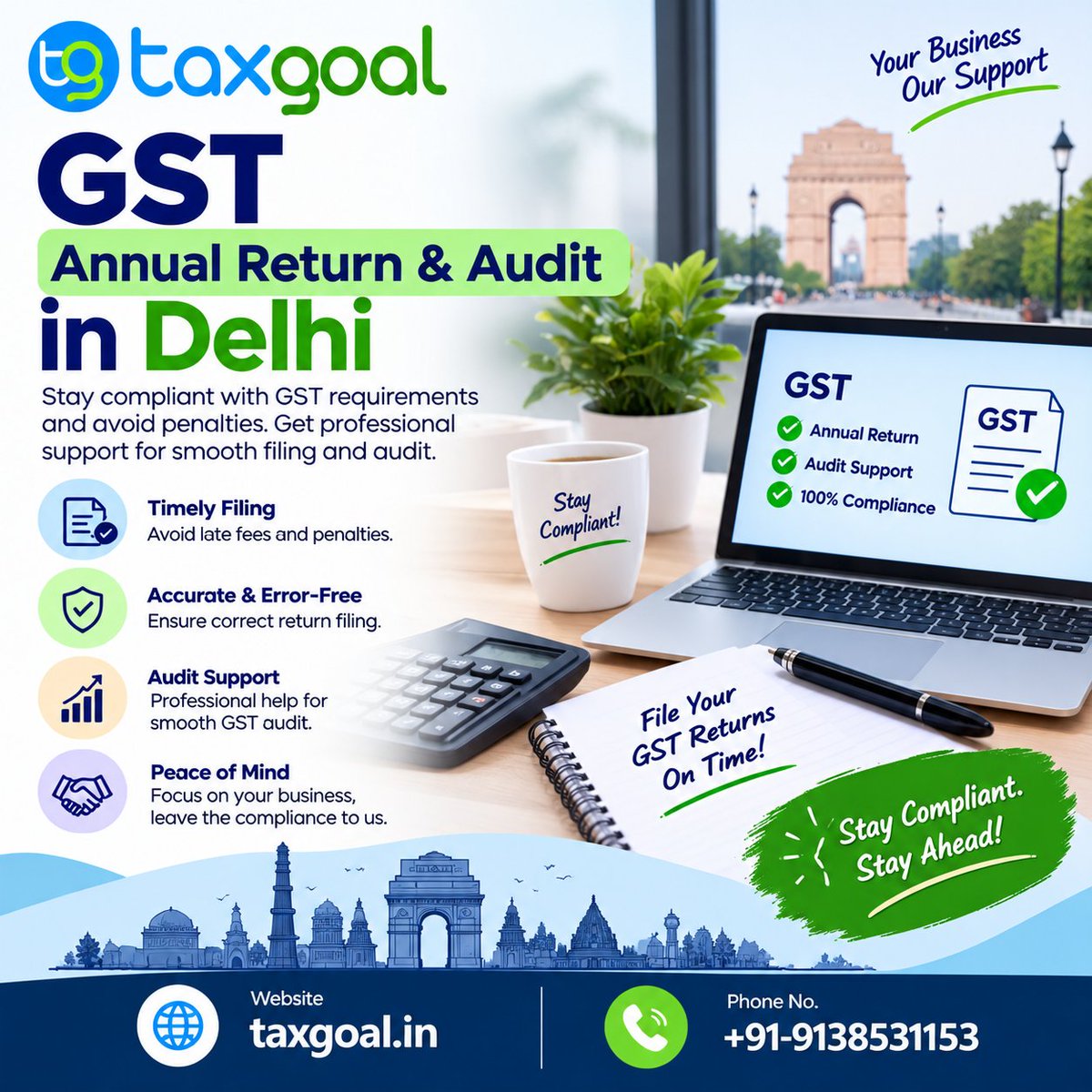 taxgoalcafirm's tweet photo. 📊 Is your GST Annual Return ready? Ensure proper reconciliation, accurate records &amp; compliance with professional GST Annual Return &amp; Audit support in Delhi.

🌐 https://t.co/dNwe2T9Kaw | 📞 +91 91385 31153
#GSTAnnualReturn #GSTAudit #GSTDelhi #GSTCompliance #Taxgoal https://t.co/9lPsiDu4Dg