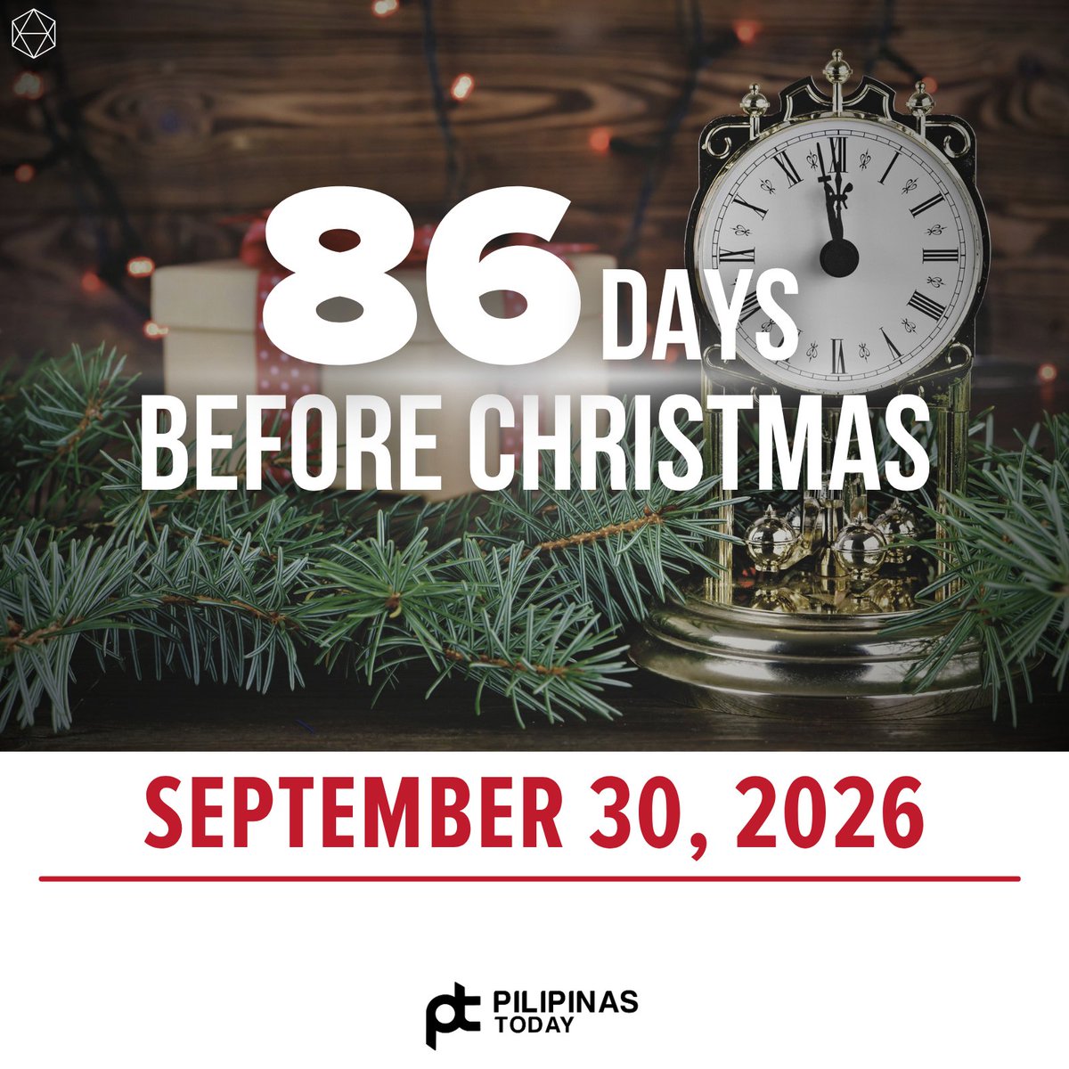 PilipinasToday_'s tweet photo. Mga Ka-PT, 86 days before Christmas na! Kung may Christmas countdown, may reunion countdown din. Ready na ba kayong marinig ang “Uy, tumaba ka!” na parang mandatory Christmas greeting? 😭😂
#PilipinasToday
#86DaysBeforeChristmas
#BerMonths #Christmas2026 https://t.co/jRQnLiPdj9