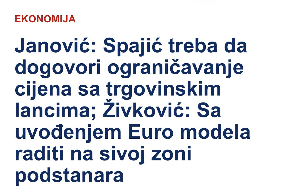 AndrijaKlikovac's tweet photo. Poslaniče @Toni_Janovic , evo Vam još jedna ideja, ograničite cijene, ali smanjite i stopu PDV, poreza na dobit, umanjite gradjanima porez na nepokretnosti, smanjite stopu PDV hotelima, umanjite akcize, ograničite cijene vode, struje i ostalih komunalija… 

Zar nismo ekonomski tigar i  evropski Japan?