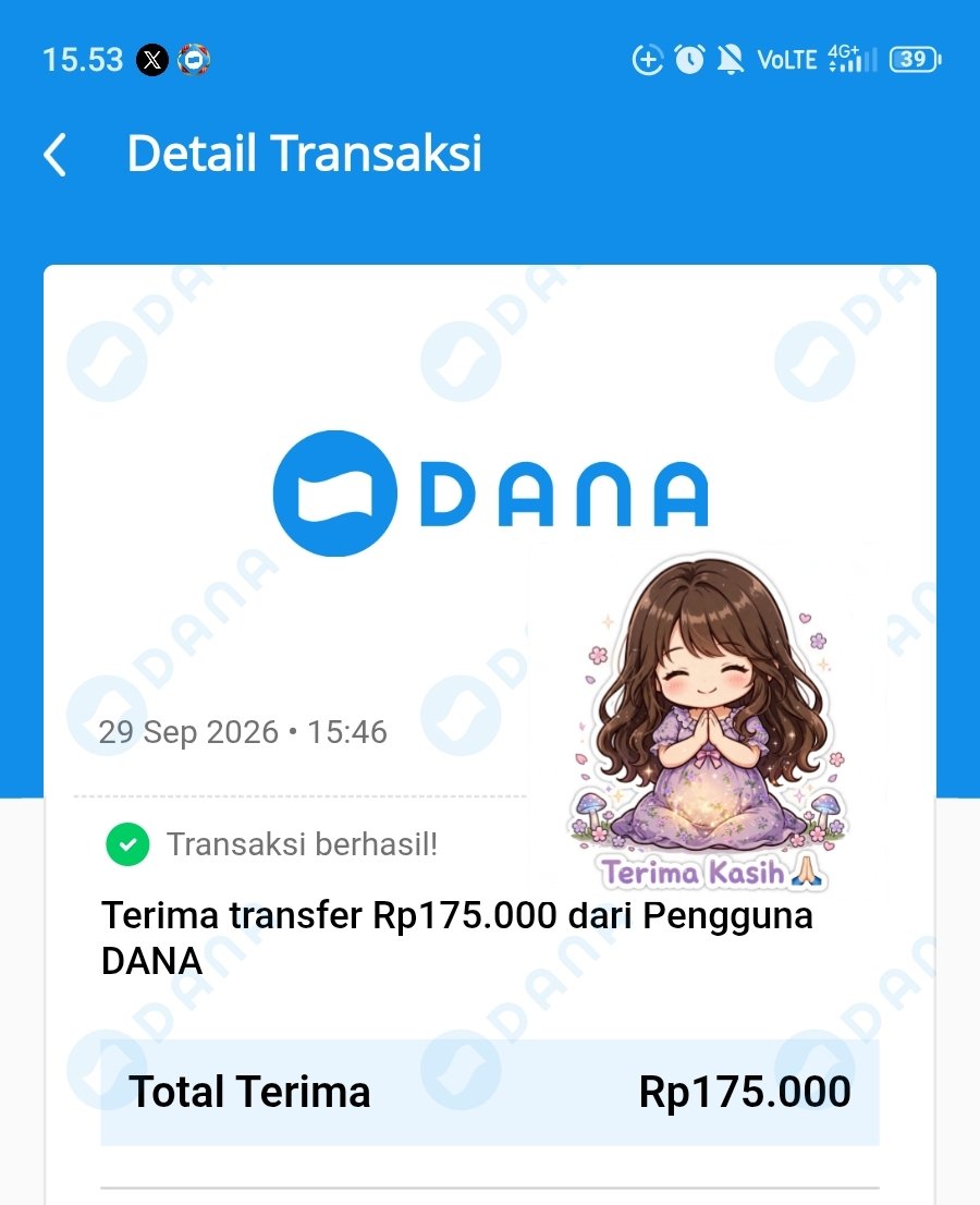 debayluck's tweet photo. Alhamdulillah rezeki debay dalam perut😭
Ga nyangka bisa win $10 di kak @winkissme terimakasih banyak ya kak semoga selalu sehat , selalu lancar rezeki, selalu dimudahkan segala urusan 😭 doa yg sama jg buat kak admin @beexuv 🙏🤍

#yukiwin https://t.co/2x9RhJrPcb