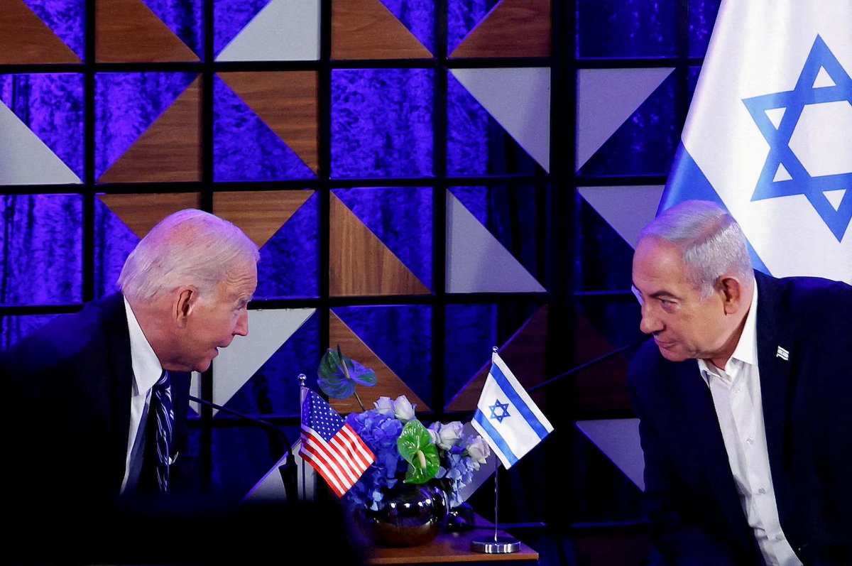 MarioNawfal's tweet photo. 🇺🇸🇮🇱🇮🇷 “Bibi, man, what the f**k are you doing? You think I’m Santa Claus? No Santa in Israel, pal.” 🤣

That's supposedly a real quote by Joe Biden, speaking to Netanyahu in April 2024...

He told him he could cut off military aid with the snap of a finger, hours before Iran launched (at that point) the largest ballistic missile attack in history at Israel.

Netanyahu retorted that Israel would defend itself WITHOUT America.

Biden hung up.

Then the U.S. military spent the next several hours shooting down over 100 Iranian ballistic missiles alongside Israeli defenses, Arab states, and European allies, in what became the largest aerial combat engagement since the Korean War.

When it was over and Israel confirmed no significant impacts, Biden called Netanyahu back.

"I just saved his ass," Biden told his team before getting on the call.

His actual opening line to Netanyahu: "Looks like you've come out okay, Bibi."

Netanyahu's response: "Joe, it's historic. Unbelievable."

Biden: "Take the win."

The article, written by Brett McGurk who was in the Situation Room that night, describes Biden bowing his head in prayer as 100+ missiles flew toward Israel and nobody knew if the defenses would hold.

One pilot described flying through the debris of intercepted missiles: "You think skinny, you pray, and you continue on the heading you're on."

Whatever you think of Biden, this is a remarkable account of the night the Middle East ALMOST went to full scale war, but didn't.

That is until Trump got back into office, and decided to give Netanyahu what he couldn't get from Biden... 🎅🏻

Source: The Atlantic / Writer: Michael