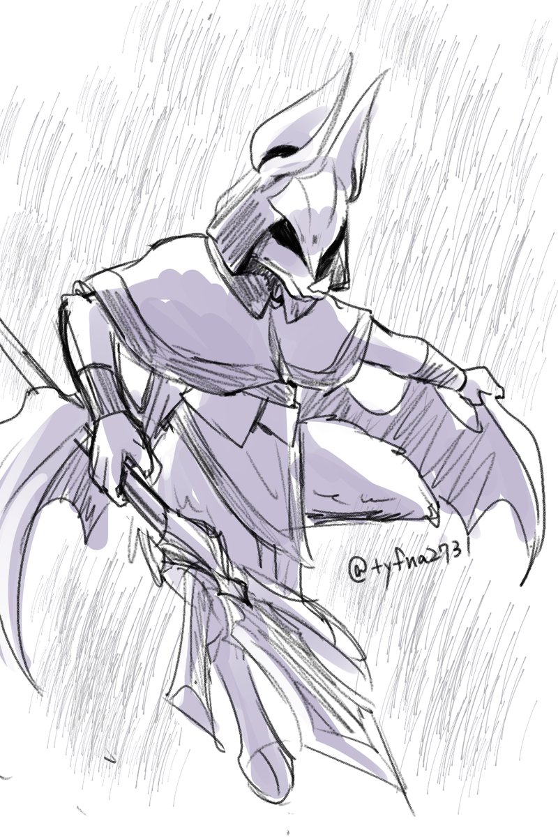 tyfna2731's tweet photo. ソーンくんに全身描くの苦手なので練習色々～
槍もムズいからあんまり描きたくないんだよね https://t.co/8JglVf0Br7