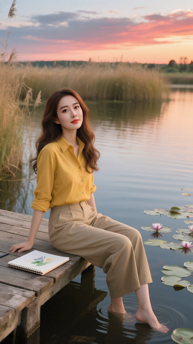 briaz849289v1's tweet photo. [Watch how 娇徽哦杀泊 shine with effortless charm by the quiet lake!]， https://t.co/rKbPdTfIKP