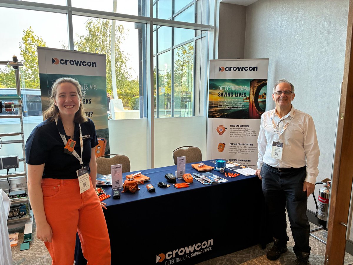Crowcon's tweet photo. We're here for Day 1 a wrap on day 1 at 𝐍𝐚𝐯𝐚𝐥 𝐃𝐚𝐦𝐚𝐠𝐞 𝐂𝐨𝐧𝐭𝐫𝐨𝐥 in Southampton. Visit the team on 𝐒𝐭𝐚𝐧𝐝 𝟔𝟓 to discover our marine gas detection range, including 𝐆𝐚𝐬-𝐏𝐫𝐨 and 𝐗𝐠𝐚𝐫𝐝 𝐁𝐫𝐢𝐠𝐡𝐭 𝐌𝐄𝐃.

#Crowcon #NavalDamageControl #MEDApproved https://t.co/LDFx3foH09