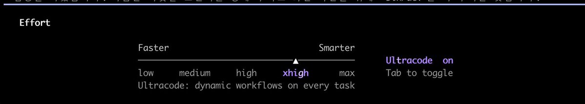 winneravgwin's tweet photo. 님들아 클로드 모델 셋팅

Opus 5.5 effort 값 high로 기본 작업하고, 
Sonnet 5.5 추론 xhigh + 탭눌러서 Ultracode 활성화

저는 이 두가지 방식으로 프로젝트 작업하고 있습니다~

근본 방법인지 모르지만 문제들이 V-ㅔ리 잘풀림 👾

이젠 GPT-6 Astra 를 놓아줄 때 아닌가.. 

오픈AI $200 플랜 구독활성화가 돌아왔다는 소식, 
그러나 기존 사용량의 절반이 줄은 상태로 출시한다고합니다.